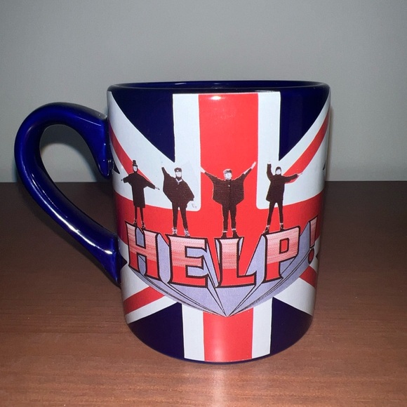 2010 Radio Days Beatles HELP Coffee Mug Cup. NWOT. - Picture 2 of 7
